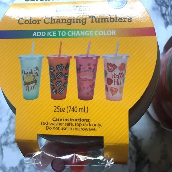 Harvest Color Changing Tumblers NEW - Picture 8 of 8
